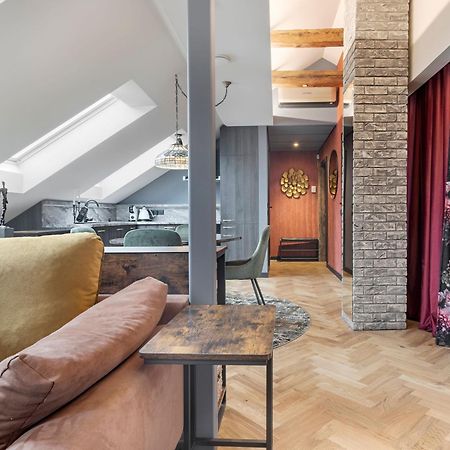 Ferienwohnung Cozy Penthouse Wilna Exterior foto