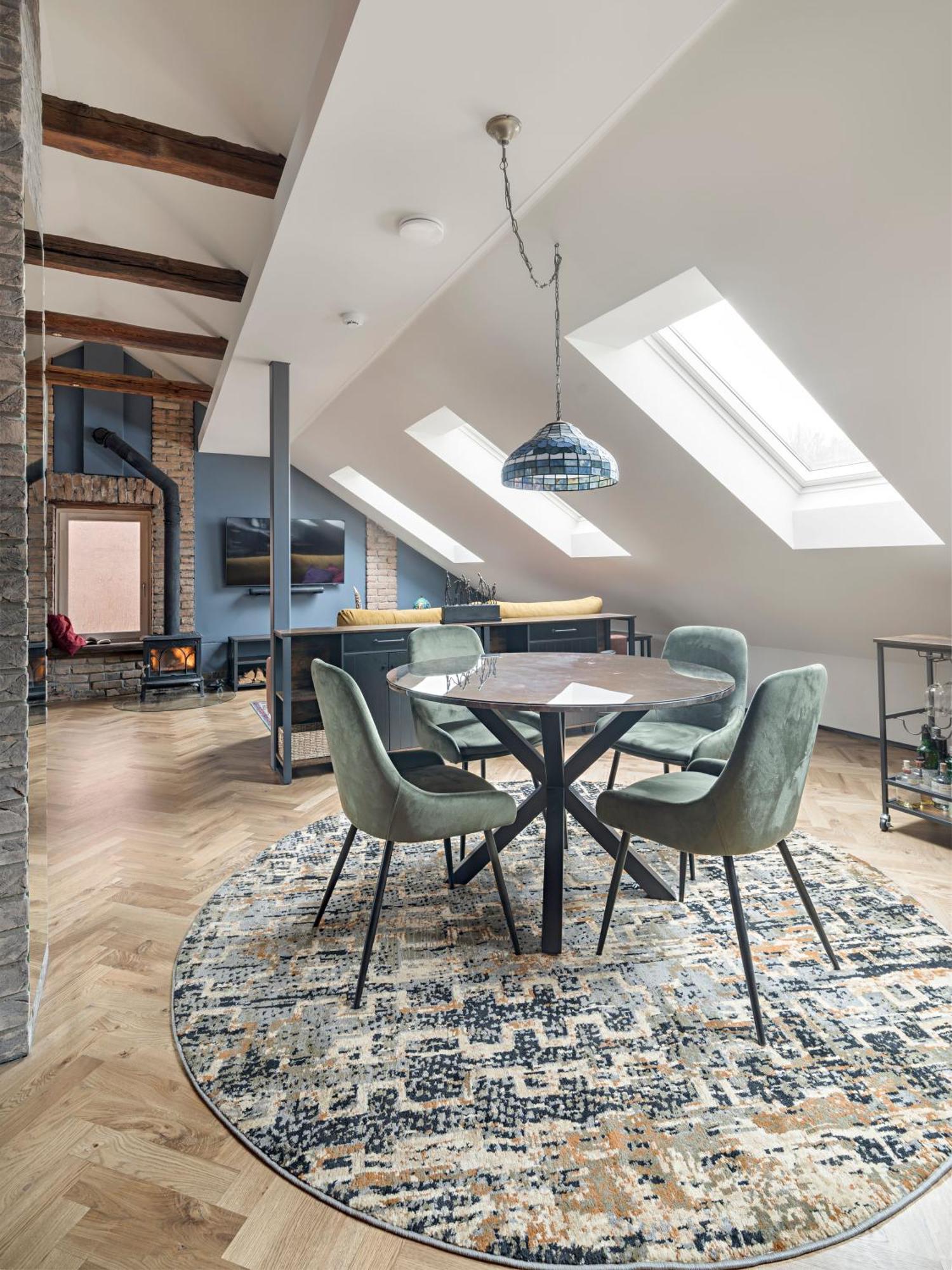 Ferienwohnung Cozy Penthouse Wilna Exterior foto