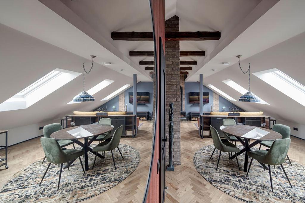 Ferienwohnung Cozy Penthouse Wilna Exterior foto